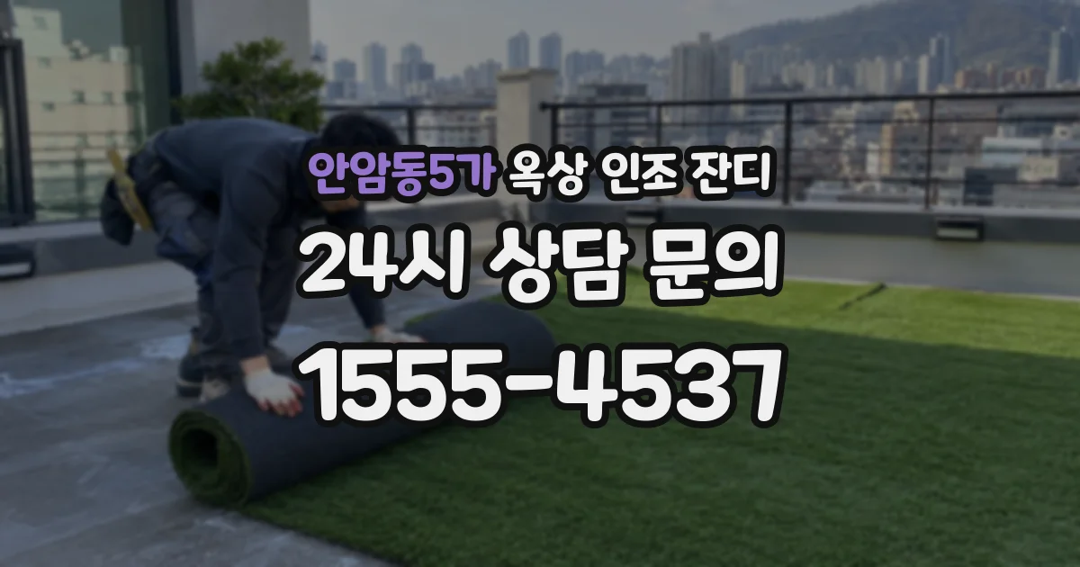 안암동5가 옥상 인조 잔디