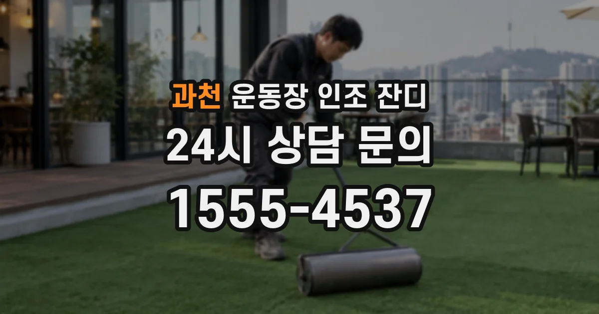 과천 운동장 인조 잔디