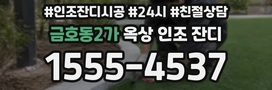 금호동2가 옥상 인조 잔디