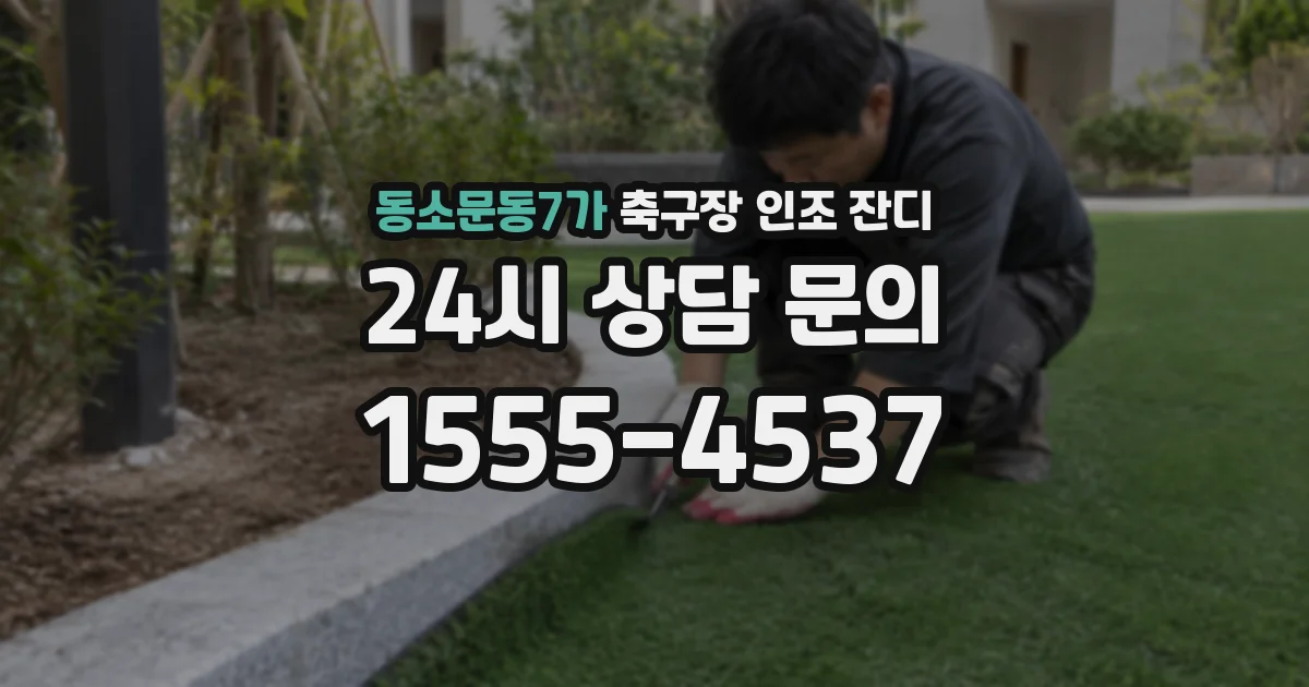 동소문동7가 축구장 인조 잔디
