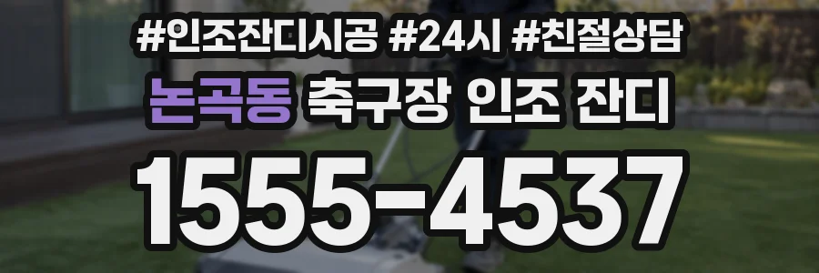 논곡동 축구장 인조 잔디