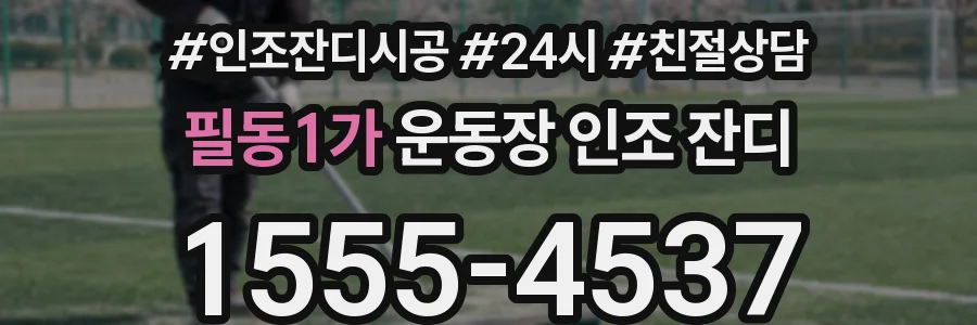 필동1가 운동장 인조 잔디