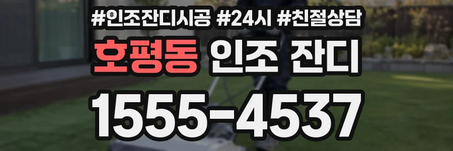 호평동 인조 잔디