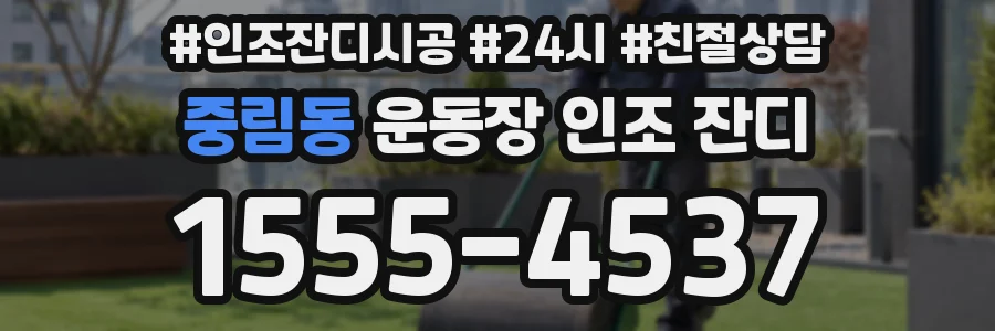중림동 운동장 인조 잔디
