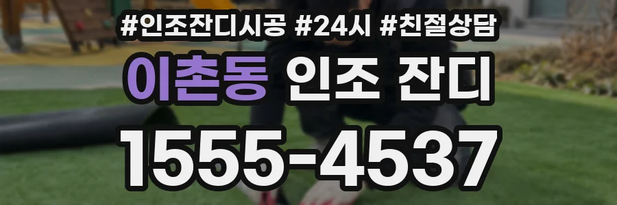 이촌동 인조 잔디