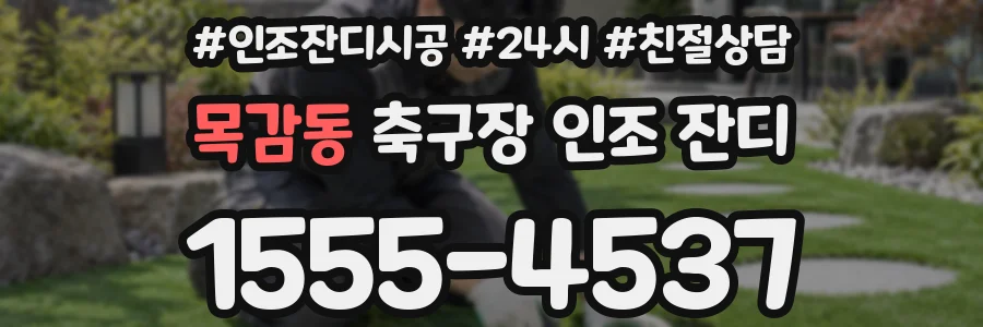 목감동 축구장 인조 잔디