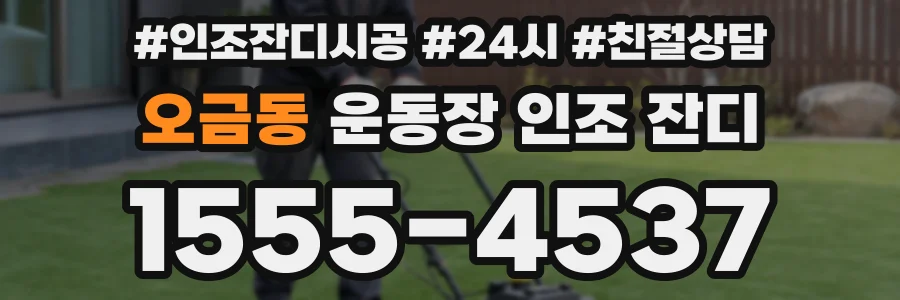오금동 운동장 인조 잔디
