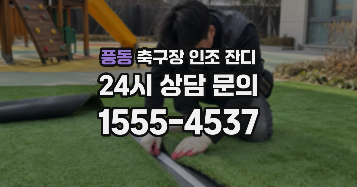 풍동 축구장 인조 잔디