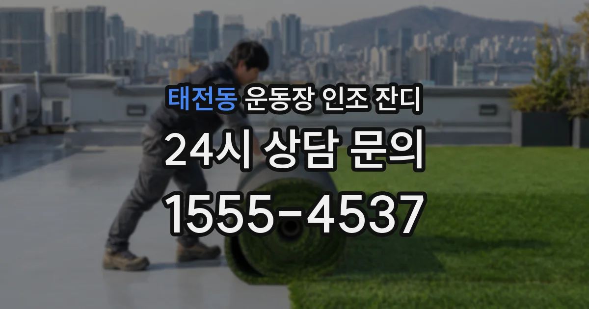 태전동 운동장 인조 잔디
