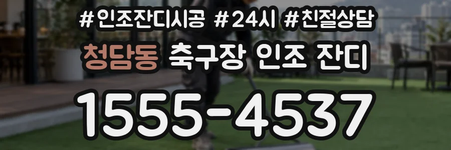 청담동 축구장 인조 잔디