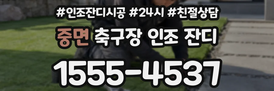 중면 축구장 인조 잔디