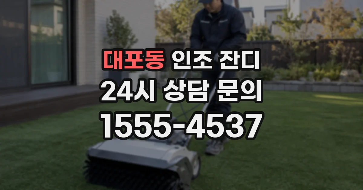 대포동 인조 잔디
