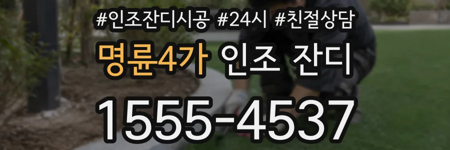 명륜4가 인조 잔디
