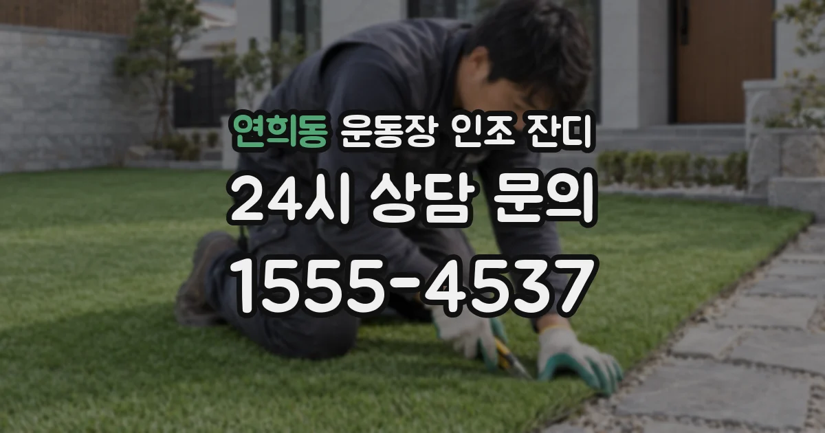 연희동 운동장 인조 잔디