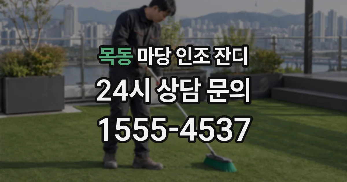 목동 마당 인조 잔디