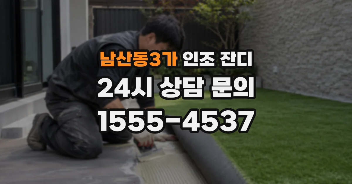 남산동3가 인조 잔디