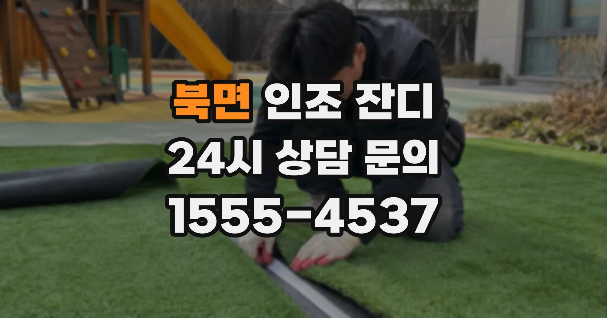 북면 인조 잔디