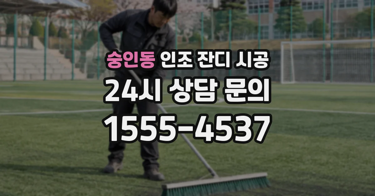 숭인동 인조 잔디 시공