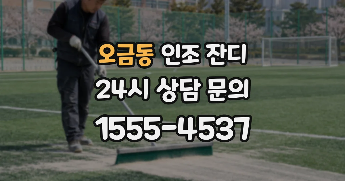 오금동 인조 잔디