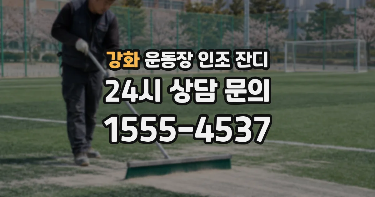 강화 운동장 인조 잔디