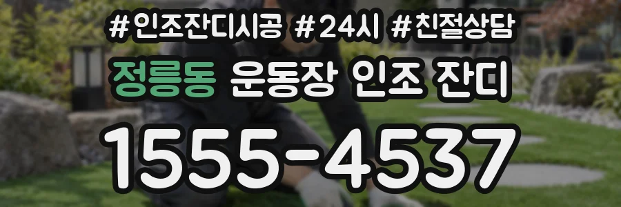 정릉동 운동장 인조 잔디