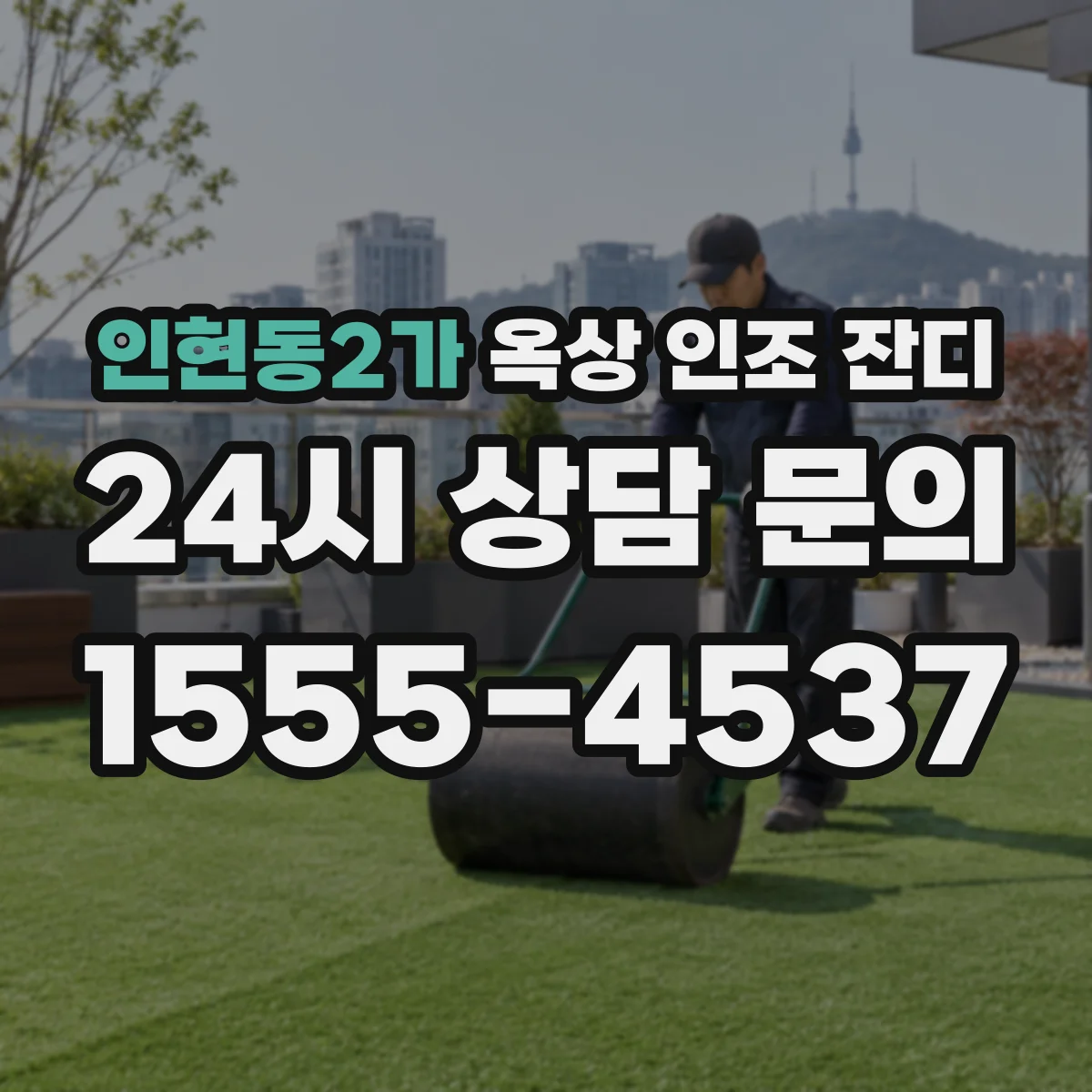 인현동2가 옥상 인조 잔디