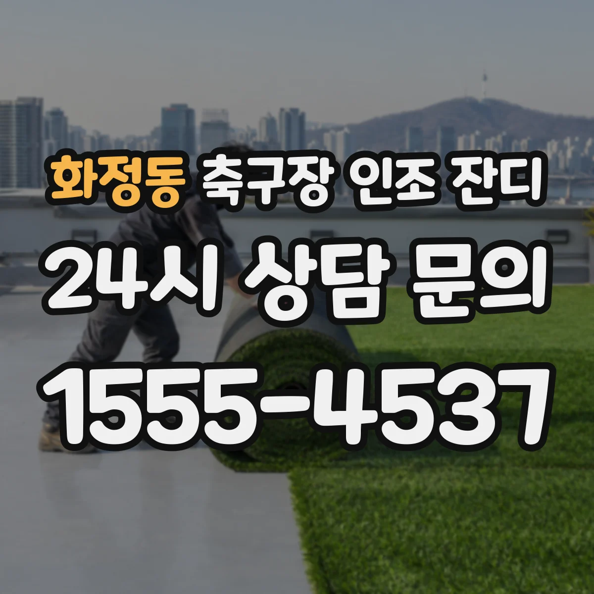 화정동 축구장 인조 잔디