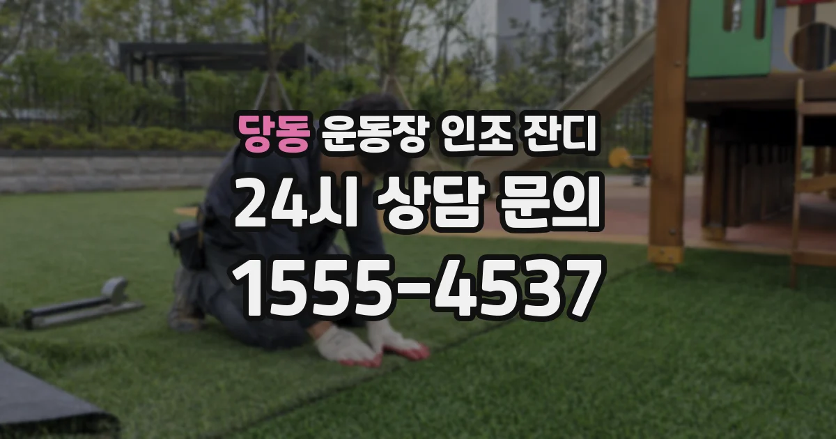 당동 운동장 인조 잔디