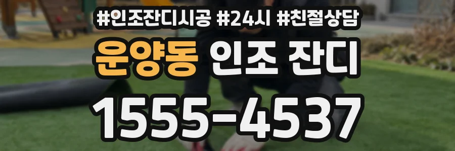운양동 인조 잔디