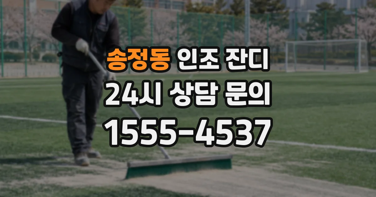 송정동 인조 잔디