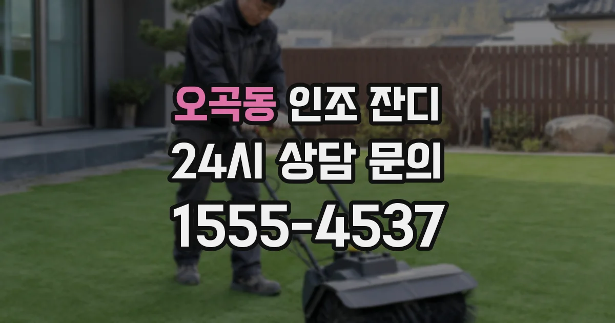 오곡동 인조 잔디