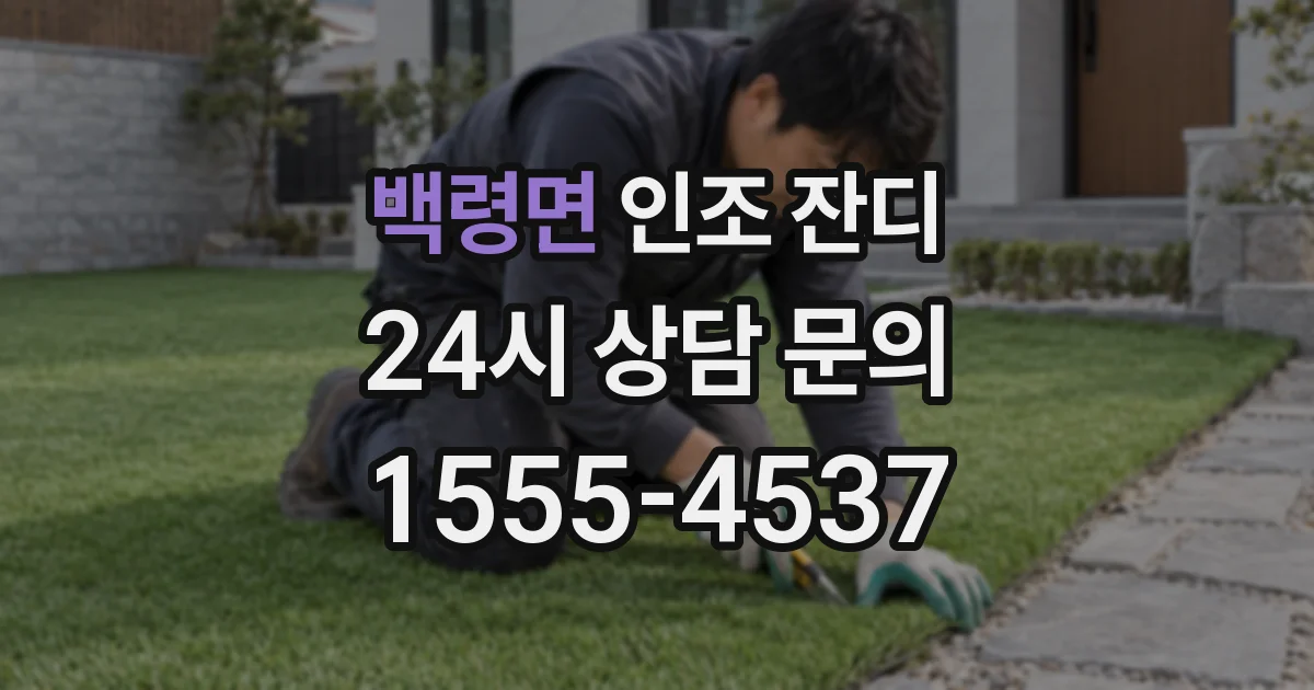 백령면 인조 잔디
