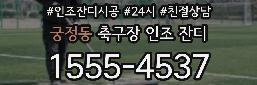 궁정동 축구장 인조 잔디