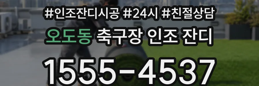 오도동 축구장 인조 잔디