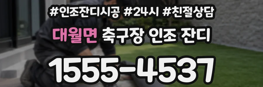 대월면 축구장 인조 잔디