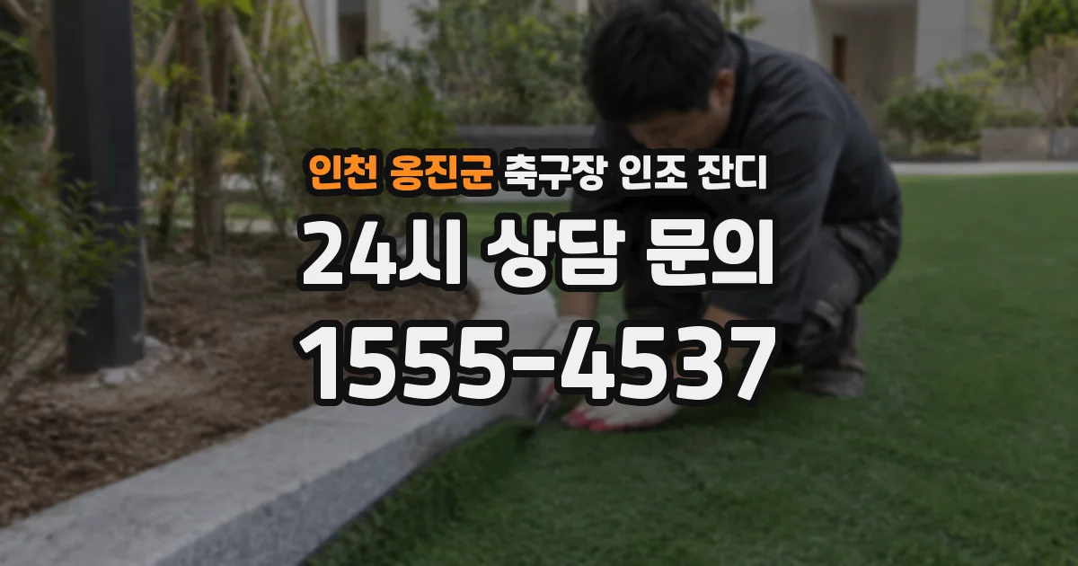 인천 옹진군 축구장 인조 잔디
