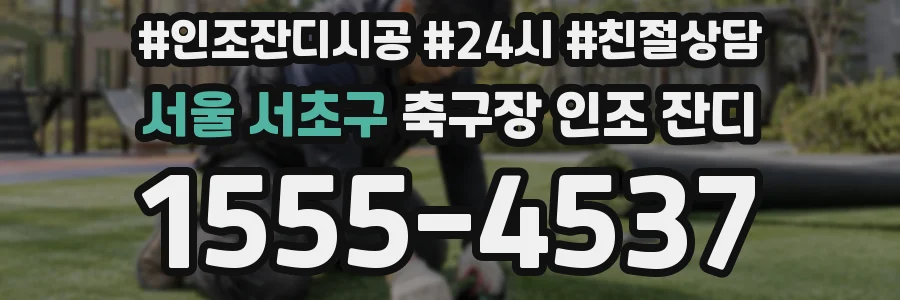 서울 서초구 축구장 인조 잔디
