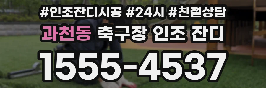과천동 축구장 인조 잔디