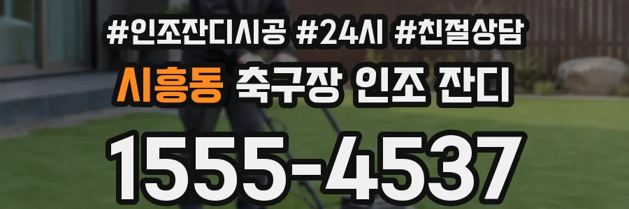시흥동 축구장 인조 잔디