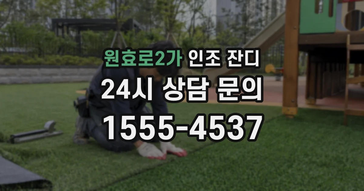 원효로2가 인조 잔디