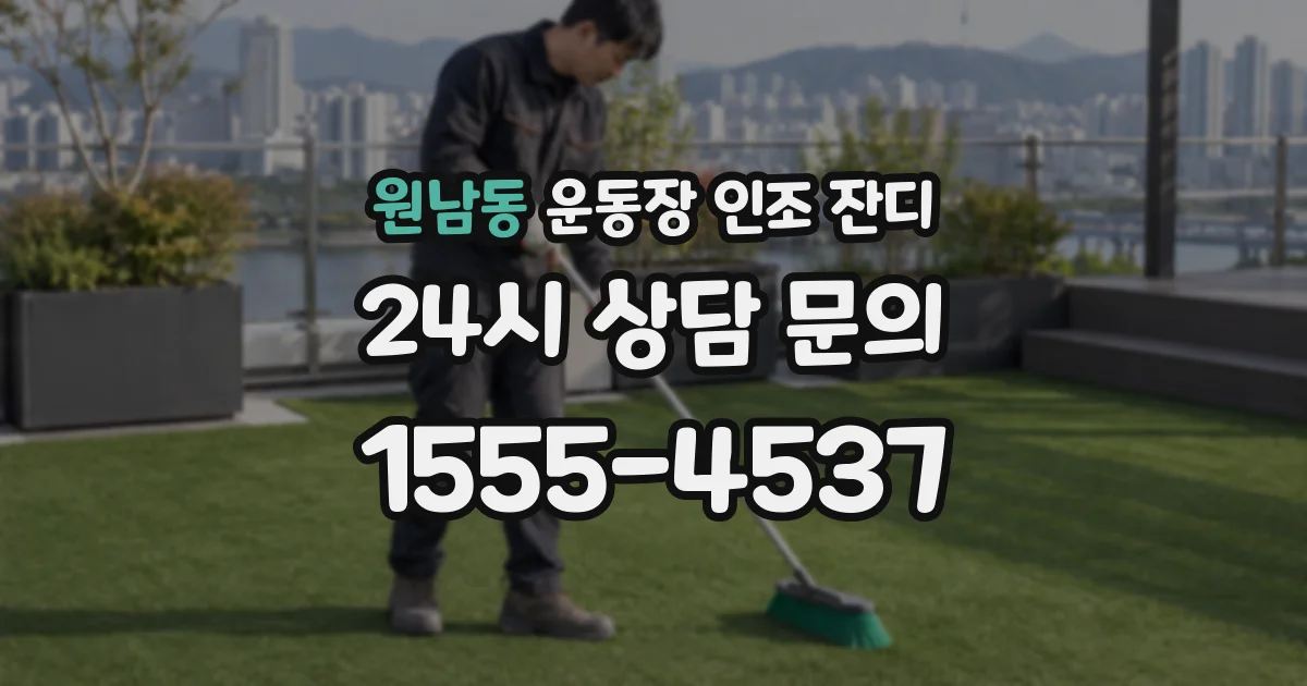원남동 운동장 인조 잔디
