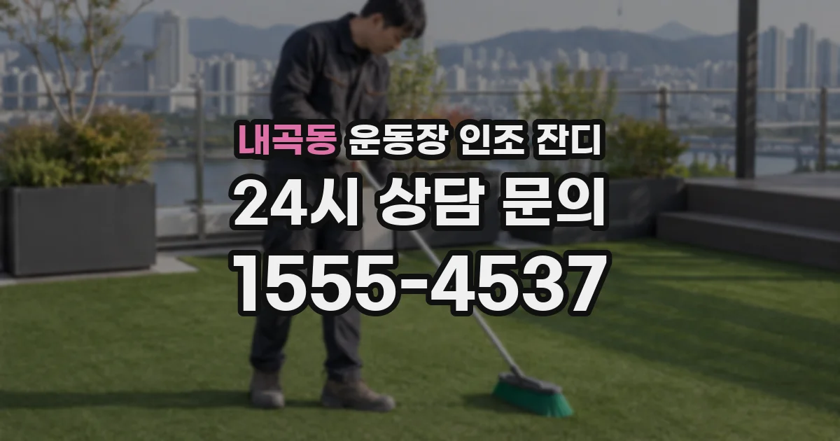 내곡동 운동장 인조 잔디
