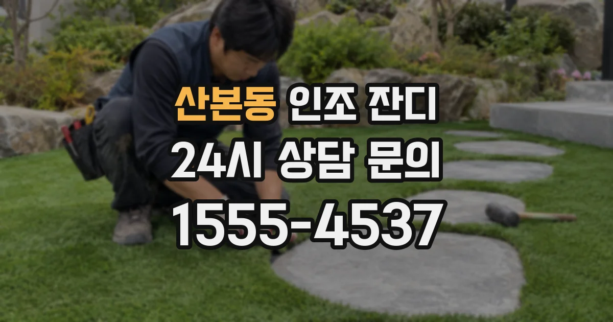 산본동 인조 잔디