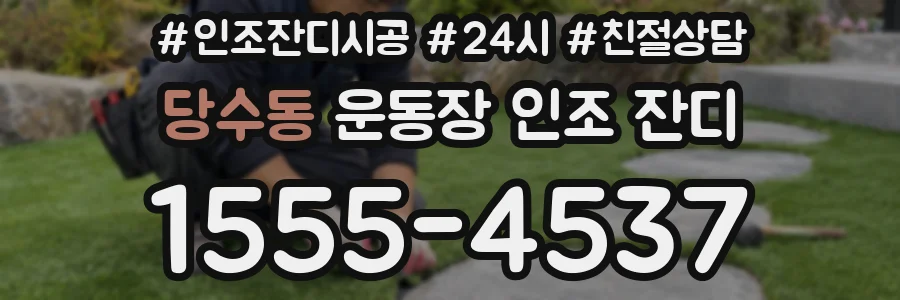 당수동 운동장 인조 잔디