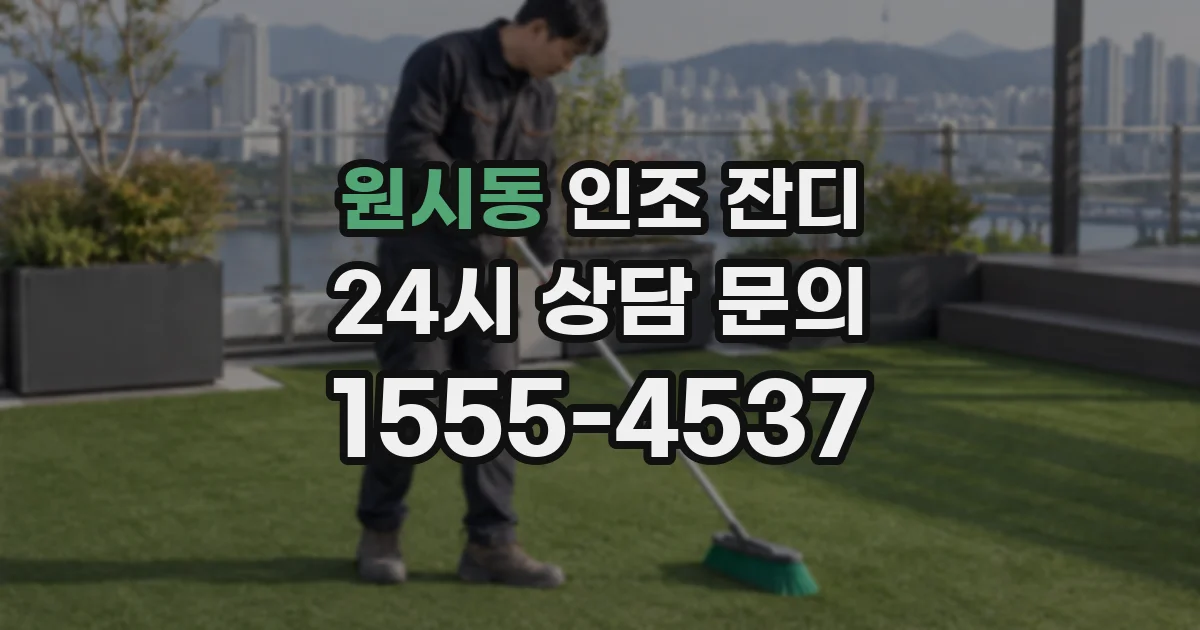 원시동 인조 잔디