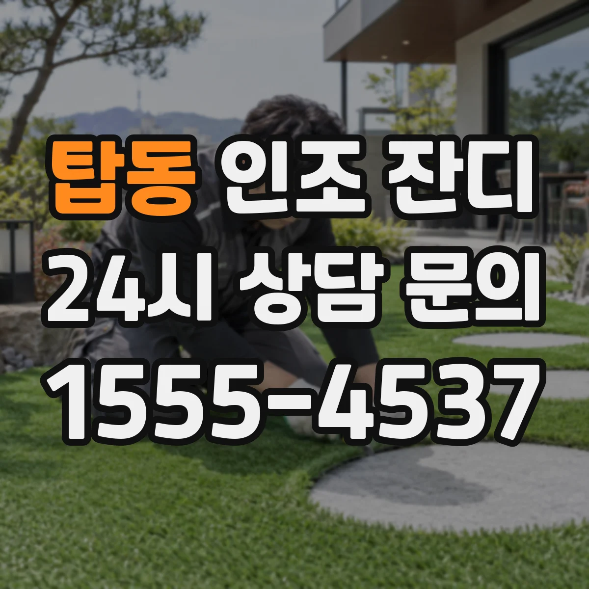 탑동 인조 잔디