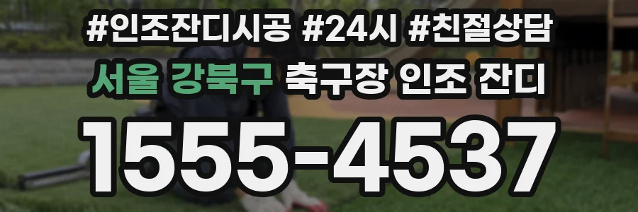 서울 강북구 축구장 인조 잔디