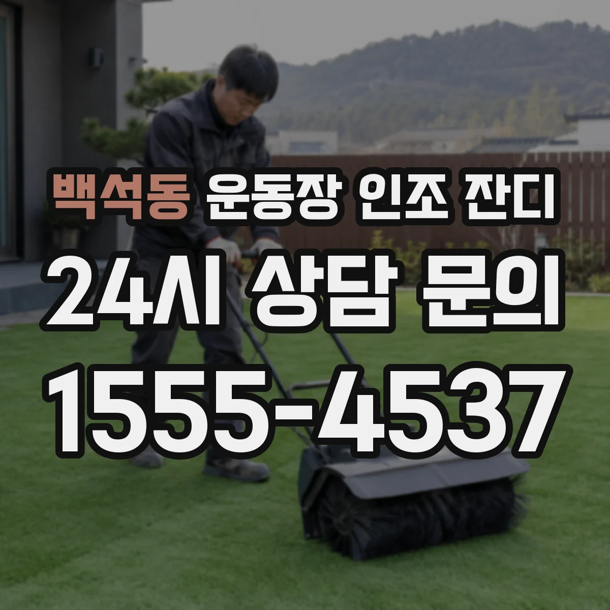 백석동 운동장 인조 잔디