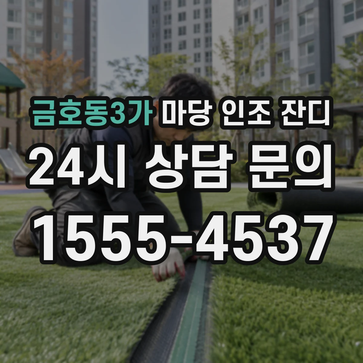 금호동3가 마당 인조 잔디