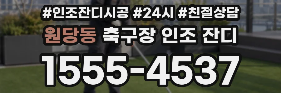 원당동 축구장 인조 잔디